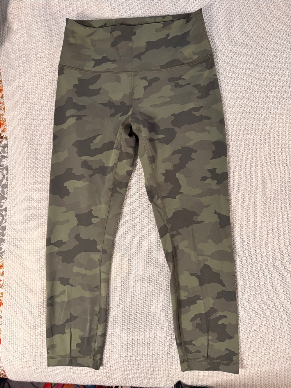 lululemon athletica Camo High-Rise Leggings - Olive & Dark Green